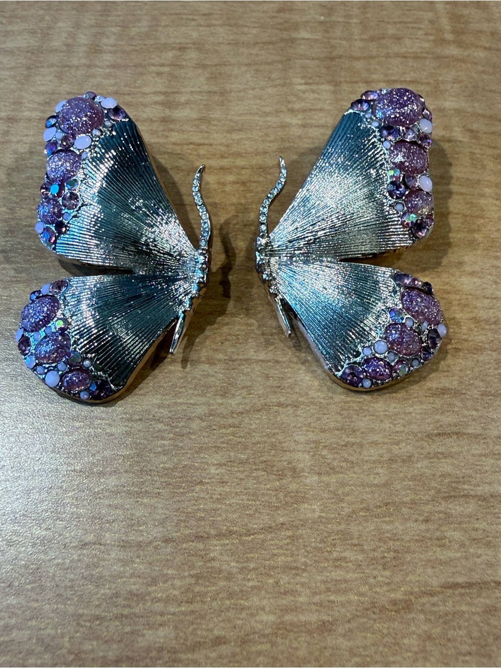 Betsey Johnson Spring In The Air Butterfly Earrings